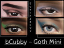 Sims 4 — BCubby | Little Goth Cat-Eyeshadow by bunny_cubby — This gothic eyeshadow is made for the rockstars or rebels,