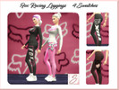 Sims 4 — Fox Racing Graphic Leggings by Sim_Sweetness — Fox Racing Leggings. Made to match Fox Racing Long Sleeve