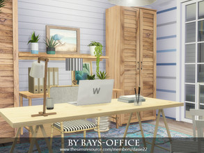 Sims 4 — BY BAYS-OFFICE by dasie22 — BY BAYS-OFFICE is a coastal room with a touch of Hamptons style. Please, use code