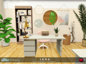 Sims 4 — Jana office by melapples — a bright office with natural colours. enjoy! 7x5 $25241 short walls