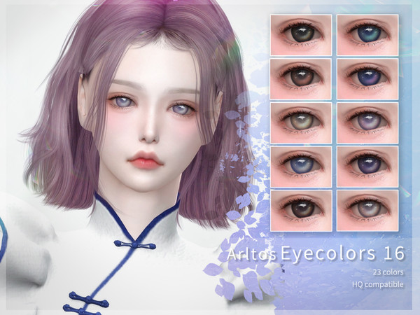Sims 4 — EyeColor 16 by Arltos — 23 colors. HQ compatible