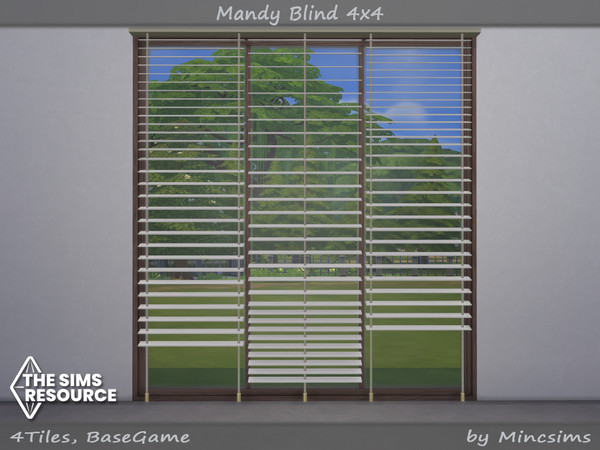 Sims 4 — Mandy Blind 4x4 by Mincsims — Basegame Compatible. 8 swatches