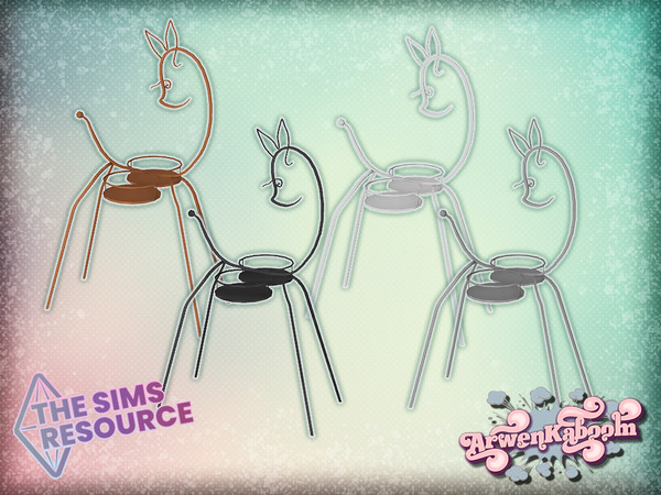 Sims 4 — Verdant II - Stand XVII by ArwenKaboom — Base game stand in 4 recolors. Primary made to hold plants but it can