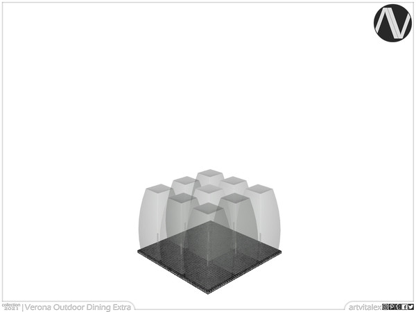 Sims 4 — Verona Glasses by ArtVitalex — Outdoor And Garden Collection | All rights reserved | Belong to 2021