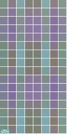 Sims 2 — Transform Tile Set - Cyan Wall by s00z — 