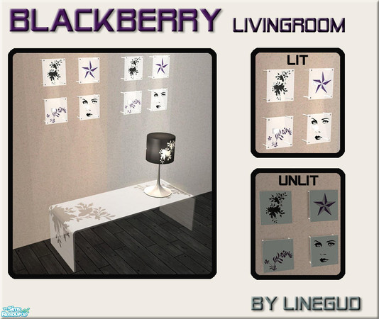 Sims 2 — Blackberry livingroom - wall light by linegud — A new modern livingroom set with a soft touch....