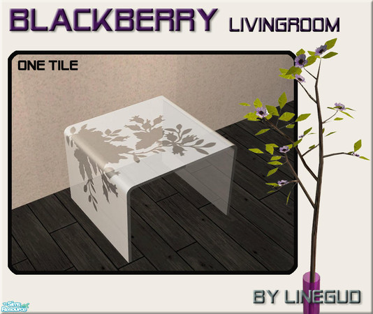 Sims 2 — Blackberry livingroom  1 tile coffetable by linegud — A new modern livingroom set with a soft touch....