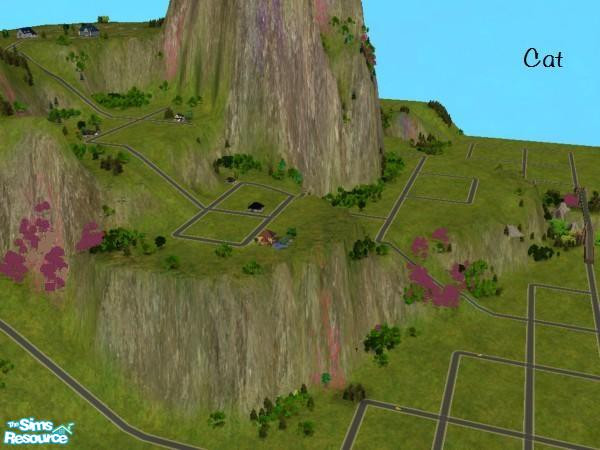 Sims 2 — Volcano Rock by cat3cm — 