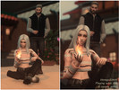 Sims 4 — Playing with fire (and getting caught) Poses by HoneysSims4 — 3 couple poses + all in one swatches for both sims