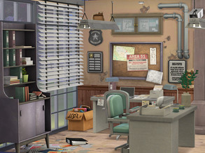 Sims 4 — Detektiv Office Room // CC needed by Flubs79 — here is a Office for your Sims this Room looks like an Detektiv