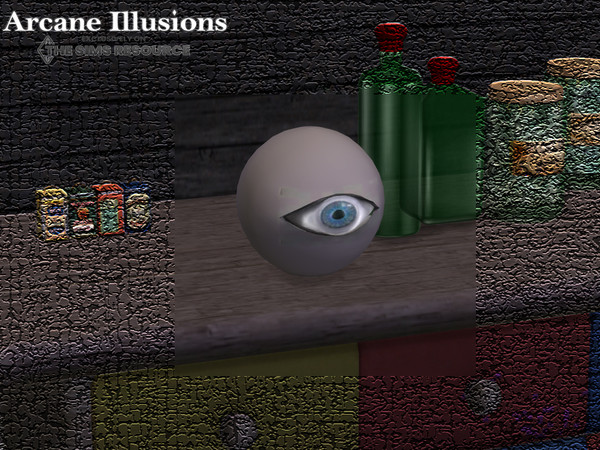 Sims 4 — Arcane Illusion Eye Ball by TheNumbersWoman — Every Witchy Witch needs things. Spy things, potion things, witchy