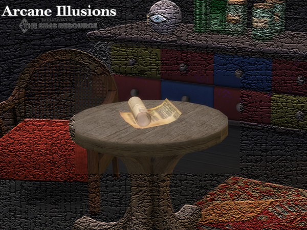 Sims 4 — Arcane Illusion Papers by TheNumbersWoman — Every Witchy Witch needs things. Spy things, potion things, witchy