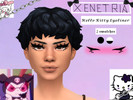 Sims 4 — Hello Kitty Eyeliner by xenetria — - 2 swatches - All ages - All genders - Don't reupload - Recoloring is alowed