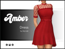 Sims 4 — Amber Dress by Marvell_World — Beautiful new dress for your Sims. For Teens to Elders. Comes in 25 swatches of