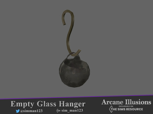 Sims 4 — Empty Hanging Bottle by sim_man123 — A small, dirty old bottle.