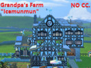 Sims 4 — Grandpa's Farm "Icemunmun" by helene912, NO CC. by helene912 — Grandpa had a farm ... He worked hard,