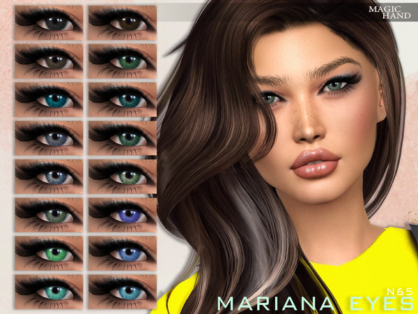Sims 4 — Mariana Eyes N65 by MagicHand — Realistic eyes for males and females in 18 colors - HQ compatible. Preview - CAS