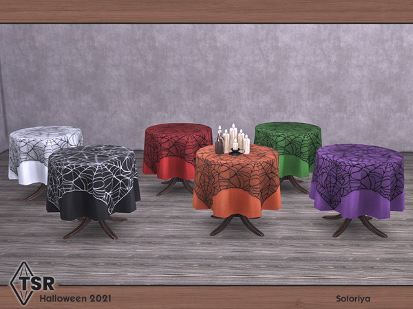Sims 4 — Halloween 2021. Dining Table by soloriya — Dining table. Part of Halloween 2021 set. 6 color variations.
