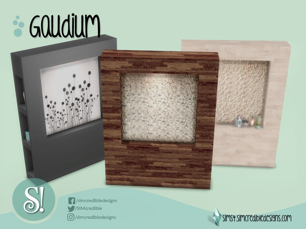 Sims 4 — Gaudium Separator by SIMcredible! — by SIMcredibledesigns.com available at TSR 3 colors variations