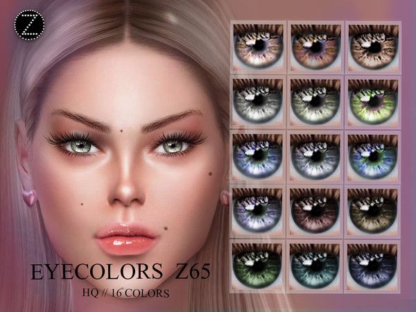 Sims 4 — EYECOLORS Z65 by ZENX — -Base Game -All Age -For Female -16 colors -Works with all of skins -Compatible with HQ