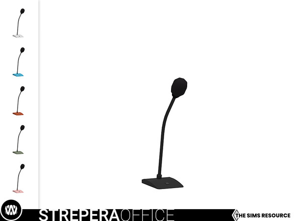 Sims 4 — Strepera Microphone by wondymoon — - Strepera Office - Microphone - Wondymoon|TSR - Creations'2021