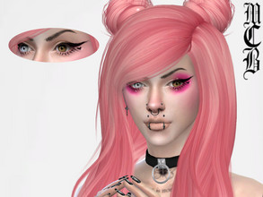 Sims 4 — Sofie Eyeliner by MaruChanBe2 — Cute eyeliner with small hearts <3