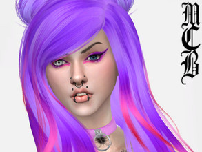 Sims 4 — Lilac Party Girl Eyeliner by MaruChanBe2 — Super cute and colorful eyeliner for your party girls <3