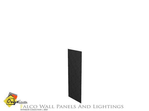 Sims 4 — Falco Wall Panel Short by Onyxium — Onyxium@TSR Design Workshop Decor And Lighting Collection | Belong To The