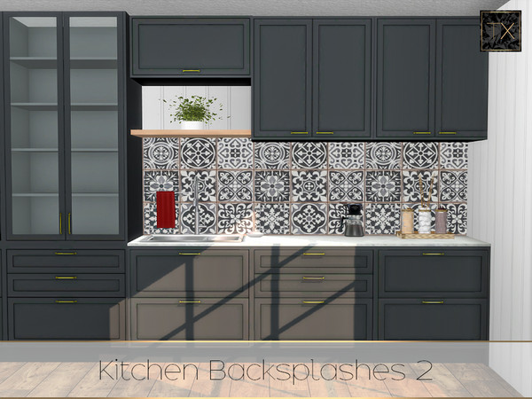 Sims 4 — Kitchen Backsplashes 2 by theeaax — Ever wanted to spice up your kitchen wall once again? Then i introduce to