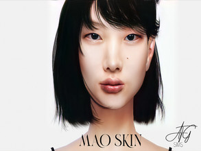 Sims 4 — MAO SKIN  by ATGSIMS — -Skin details category -With / without eyebrows For more skins and cc followe me on