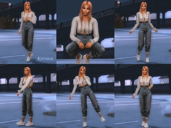 Sims 4 — Pose Pack 30 CAS by KatVerseCC — Another set of poses for your Sims 4 game. I hope you enjoy! 6 poses total The