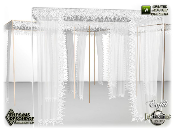 Sims 4 — Evjki bedroom canopy by jomsims — Evjki bedroom canopy