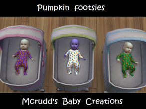 Sims 4 — Pumpkin Footsies by mcrudd — A requested outfit by a fellow simmer. Pumpkin footsies for halloween. All of your
