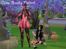 Sims 4 — Cow Face Paint Makeup by BistrosBlade — 2 swatches All Occult All Outfit Choices Teen / Elder Male / Female