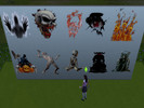 Sims 4 — Halloween Decals set 6 by Decaysha — 10 X-large Halloween wall decals by Decaysha. Completely resizable using