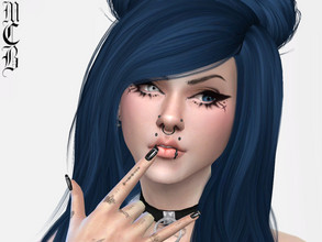 Sims 4 — Yazmine Eyeliner by MaruChanBe2 — Cute gothic eyeliner for alt sims <3 I have a "basic" version of
