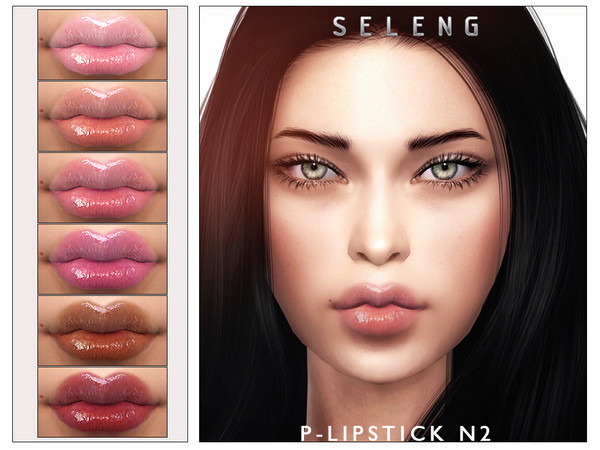 Sims 4 — P-Lipstick N2 [Patreon] by Seleng — The lipstick has 25 colours and HQ compatible. Allowed for teen, young
