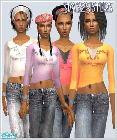 Sims 2 — S2S Top with jeans Set by sims2sisters — Enjoy!