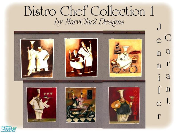 Sims 2 — Bistro Chef Collection 1 by marvclar2 — Great collection by artist, Jennifer Garant. These are perfect for any