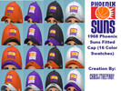 Sims 4 — 1968 Phoenix Suns Fitted Cap by cjthepinoy2 — This is 16 color swatches (All with matching with either White,