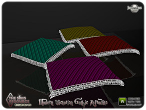 Sims 4 — Modern victorian gothic Afrodita blanket bed by jomsims — Modern victorian gothic Afrodita blanket bed