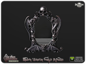 Sims 4 — Modern victorian gothic Afrodita mirror for wall by jomsims — Modern victorian gothic Afrodita mirror for wall
