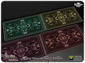Sims 4 — Modern victorian gothic Afrodita rugs by jomsims — Modern victorian gothic Afrodita rugs