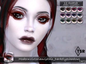Sims 4 — ModernVictorianGothic_DarkEyeshadows by tatygagg — New eyeshadows for all your Sims. - Female, Male - Human,