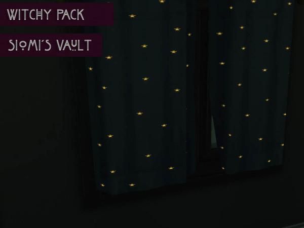 Sims 4 — Witchy Curtains by siomisvault — Magic curtains for a magic room thanks for the support and love Siomi's Vault