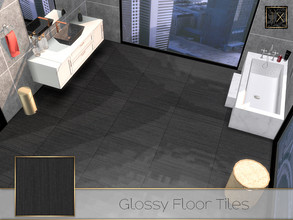 Sims 4 — Glossy Floor Tiles by theeaax — Glossy Floor Tiles 4 Color swatches Makes your room look more modern, and also