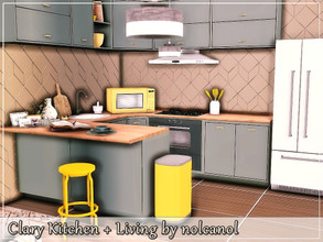 Sims 4 — Clary Kitchen + Living / TSR CC Only by nolcanol — Clary Kitchen + Livingroom CC used! Please, read the Required