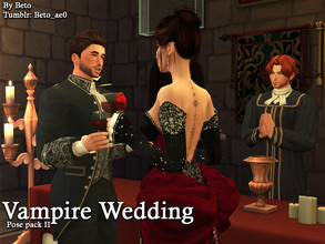 Sims 4 — Vampire Wedding II (Pose pack) by Beto_ae0 — Vampire wedding pack pose, hope you like it - Includes 6 poses -