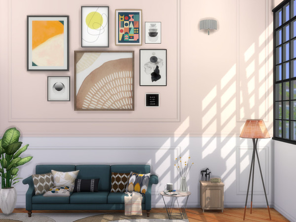 Sims 4 — shell pink Frame Molding by seeu1207 — Walls that can be used in any combination you want.