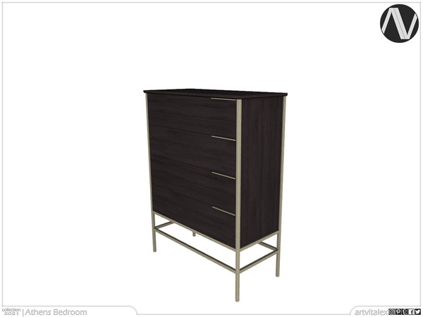 Sims 4 — Athens Chest Of Drawers by ArtVitalex — Bedroom Collection | All rights reserved | Belong to 2021 ArtVitalex@TSR